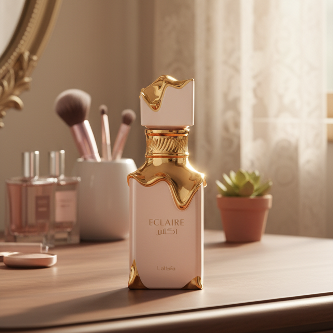 Lattafa Eclaire Eau De Parfum 100ml (Woman) bottle and packaging