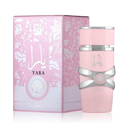 Lattafa Yara Eau De Parfum 100ml (Woman) bottle and packaging