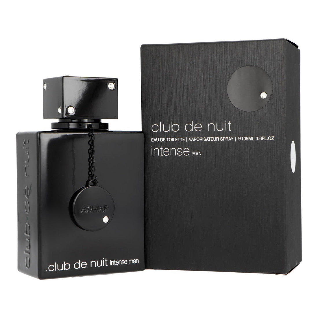 Armaf Club De Nuit Intense Man EDT 105ml side angle - luxury men's fragrance bottle