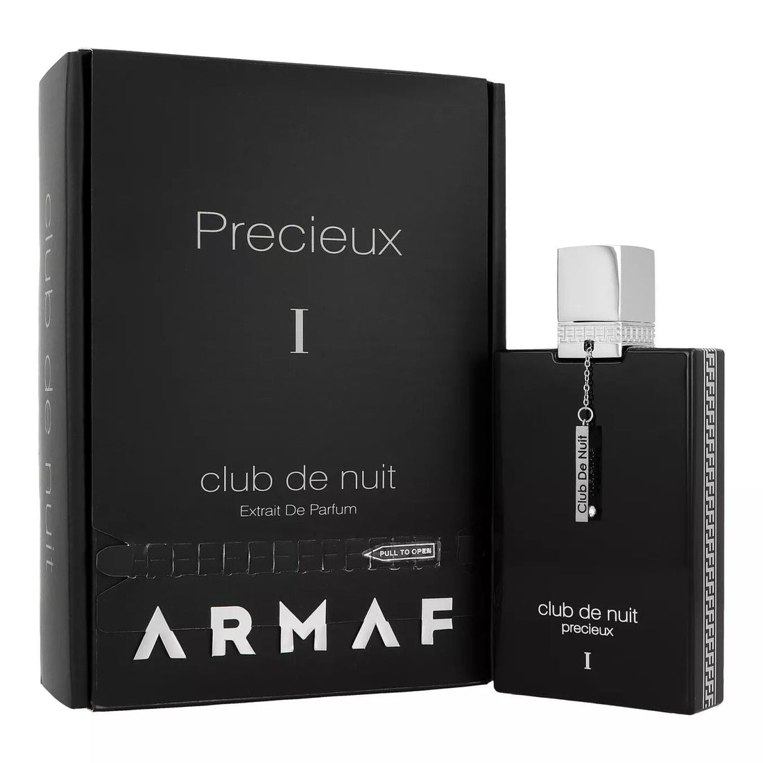 Armaf Club De Nuit Precieux Extrait De Parfum 55ml side angle - luxury leather amber perfume
