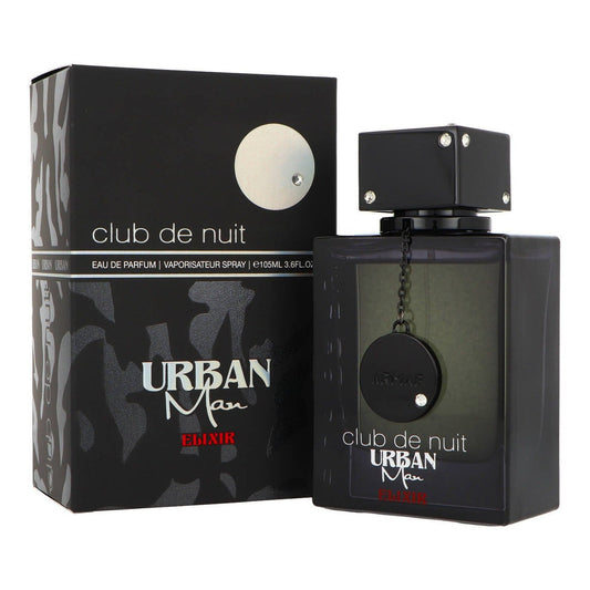 Armaf Club De Nuit Urban Elixir EDP 105ml side angle - woody amber perfume