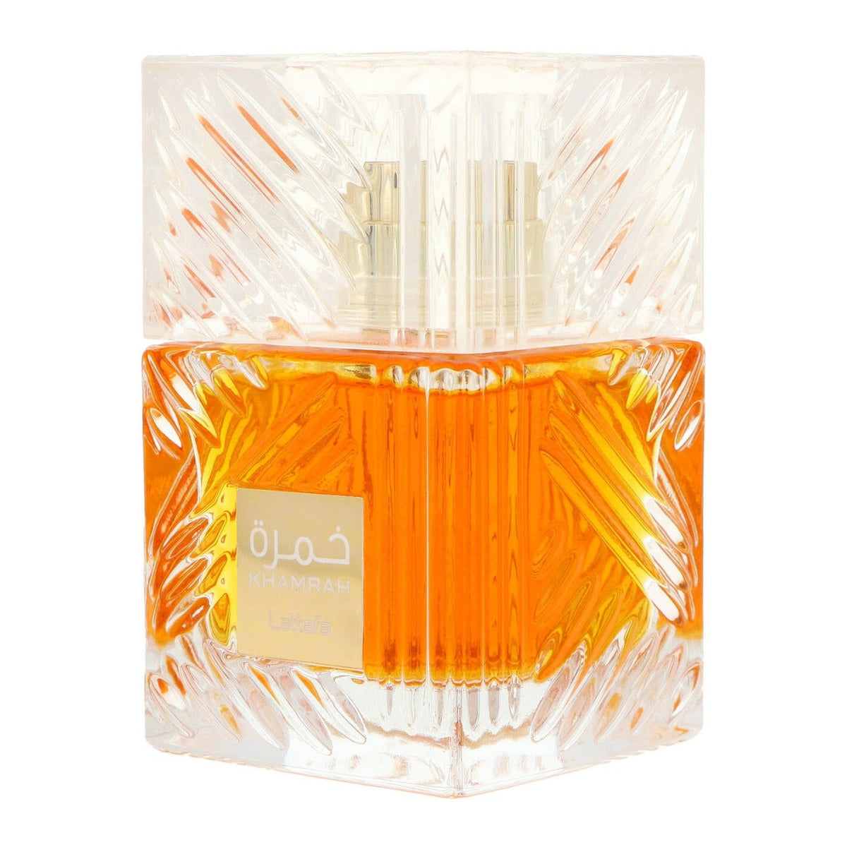 Lattafa Khamrah EDP 100ml front view - authentic dates cinnamon fragrance